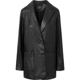 Depeche leather wear Beautiful Maya blazer in soft leather quality Blazer 099 Black (Nero)
