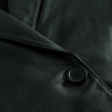 Depeche leather wear Beautiful Maya blazer in soft leather quality Blazer 102 Bottle Green