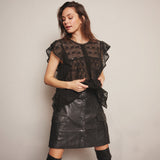 Depeche Clothing Beautiful Nelly lace top Tops 099 Black (Nero)