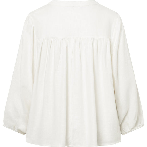 Depeche Clothing Beautiful Sofia Blouse with V-neck Blouse 230 Off White