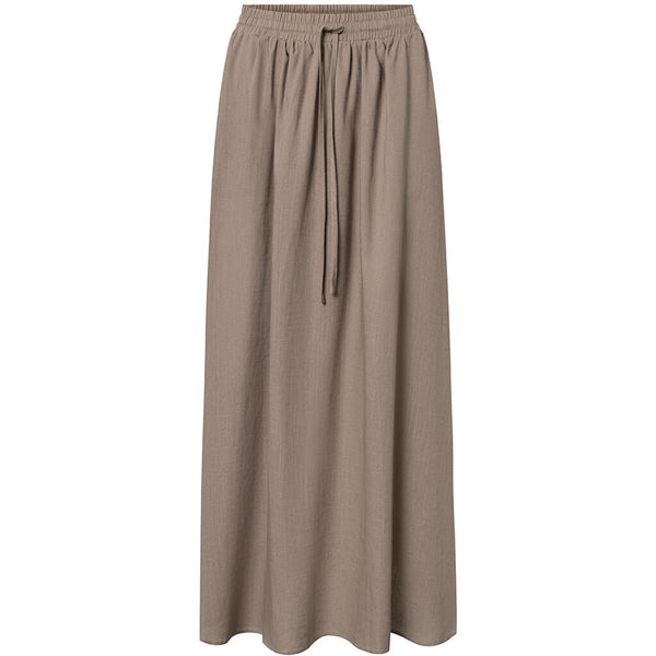 Depeche Clothing Beautiful Tara skirt in delicious linen quality Skirts 020 Taupe (visione)