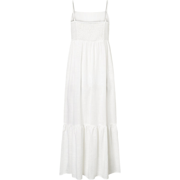 Depeche Clothing Beautiful Tara strap dress in delicious linen quality Dresses 001 White