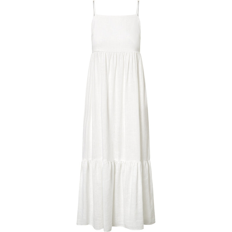 Tara linen strap dress / 100026 - White DEPECHE Tara linen strap dress / 100026 - White DEPECHE
