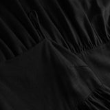 Depeche Clothing Beautiful Tara strap dress in delicious linen quality Dresses 099 Black (Nero)