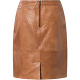 Depeche leather wear Beautiful and classic Dicte leather skirt Skirts 005 Vintage cognac