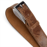 DEPECHE Beautiful belt Belts 289 Camel Snake