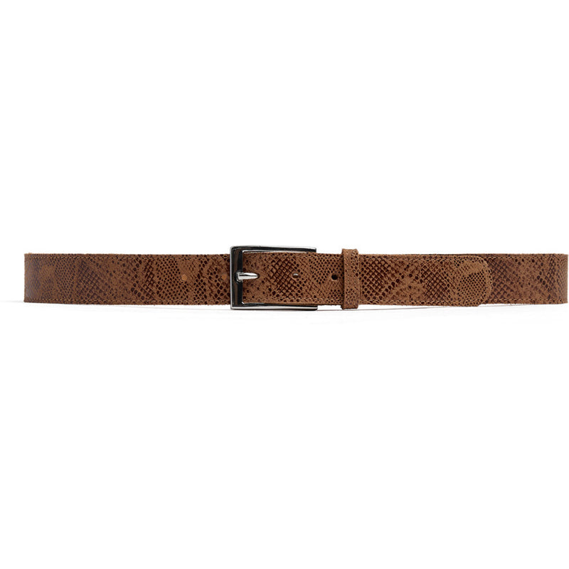 DEPECHE Beautiful belt Belts 289 Camel Snake