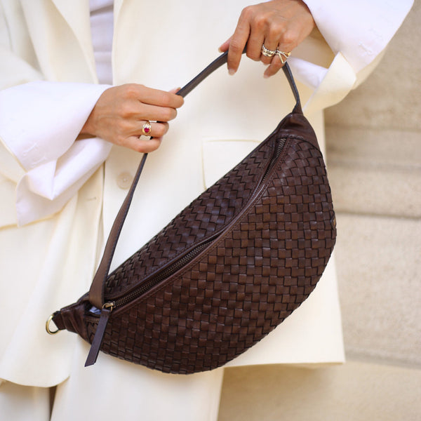DEPECHE Beautiful bumbag Bumbag 161 Dark brown