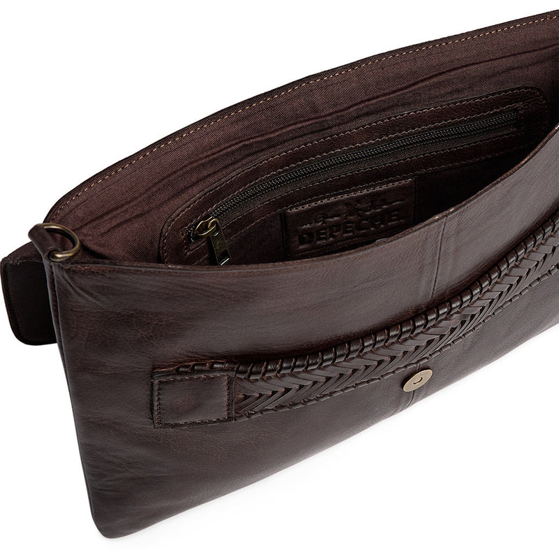 DEPECHE Beautiful clutch Clutch 161 Dark brown