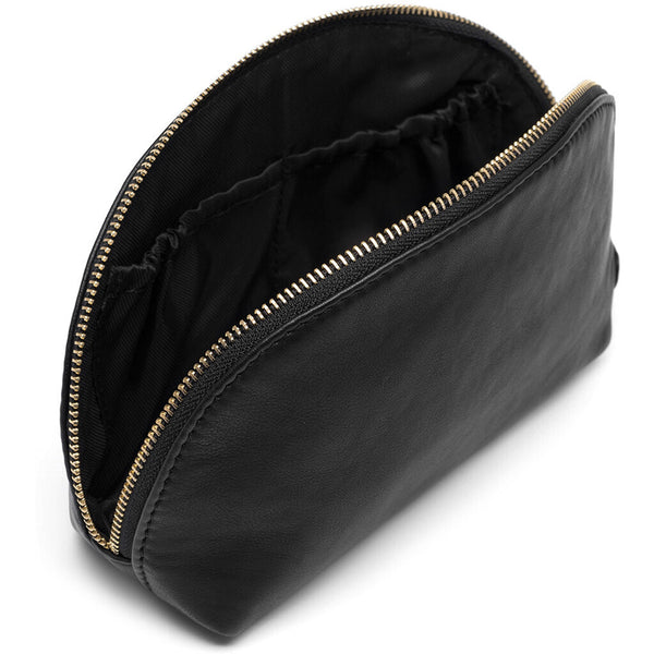 DEPECHE Beautiful cosmetic bag in soft leather quality Accessories 099 Black (Nero)