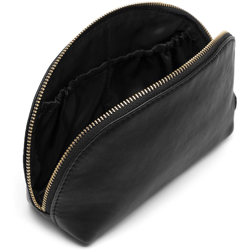 Beautiful cosmetic bag in soft leather quality 15916 Black