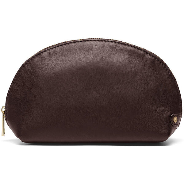 DEPECHE Beautiful cosmetic bag in soft leather quality Accessories 258 Winter Brown / Brass