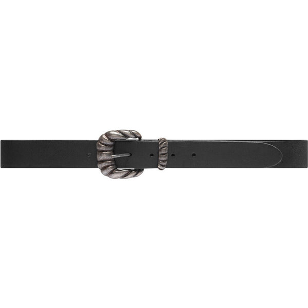 DEPECHE Beautiful jeans belt in soft leather Belts 099 Black (Nero)
