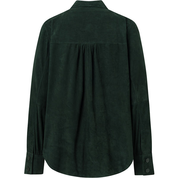 Depeche leather wear Beautiful suede Katie shirt i soft and nice quality Shirts 102 Bottle Green