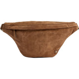 DEPECHE Beautiful suede bumbag Bumbag 196 Dark tan
