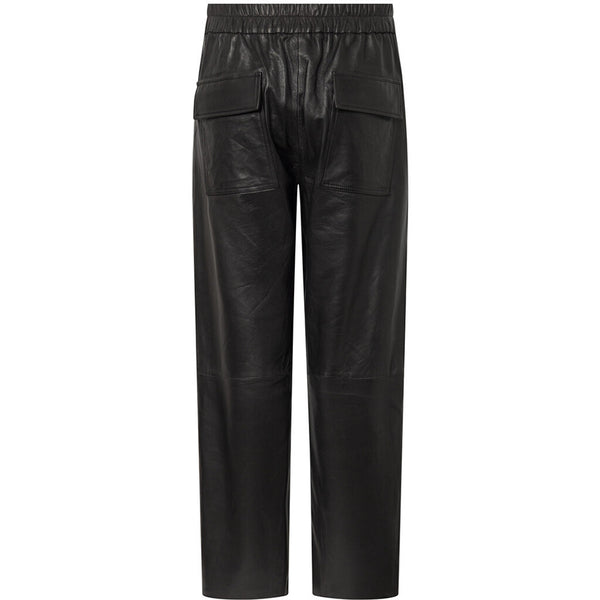 Depeche leather wear Bella HW leather pants in full length Pants 099 Black (Nero)