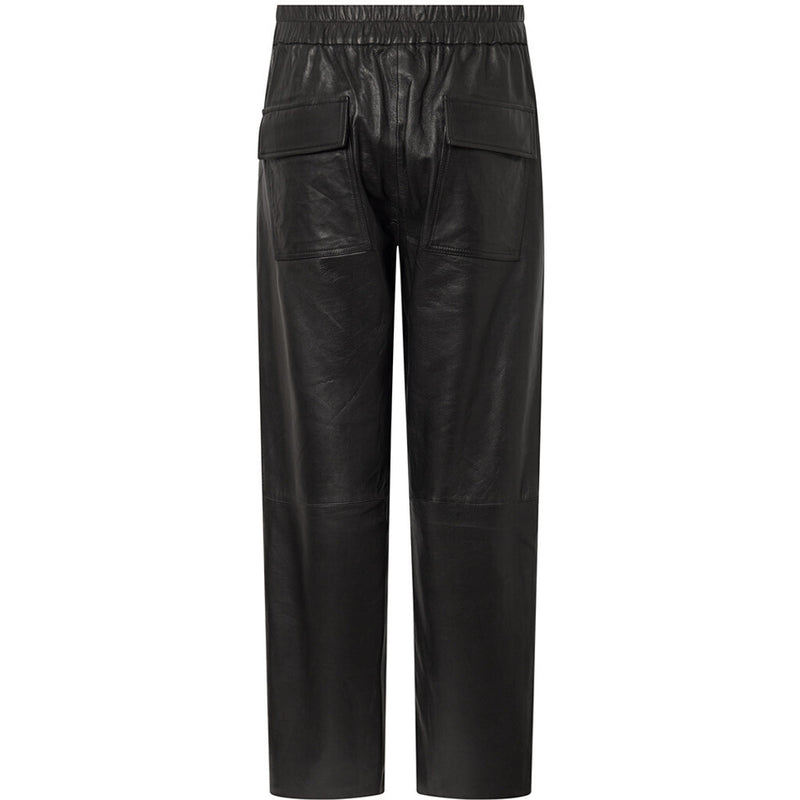 Depeche leather wear Bella HW leather pants in full length Pants 099 Black (Nero)