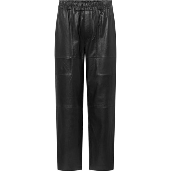 Depeche leather wear Bella HW leather pants in full length Pants 099 Black (Nero)