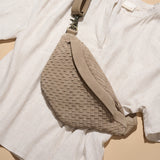 DEPECHE Berlin braided bumbag Bermuda 011 Sand