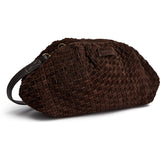 DEPECHE Berlin braided clutch Clutch 008 Chocolate