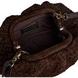 DEPECHE Berlin braided clutch Clutch 008 Chocolate