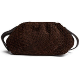 DEPECHE Berlin braided clutch Clutch 008 Chocolate