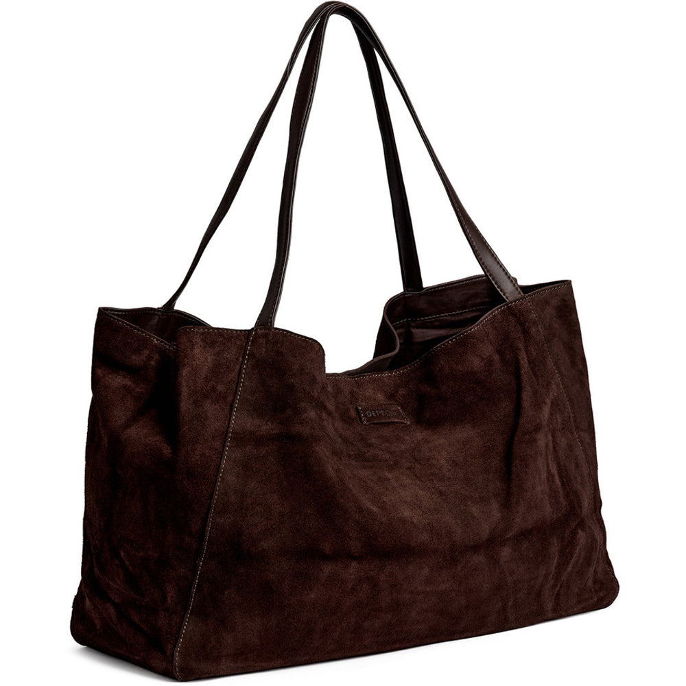 Bilbao leather & suede shopper bag / 16982 - Chocolate – DEPECHE