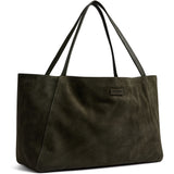 DEPECHE Bilbao leather & suede shopper bag Shopper 049 Army Green