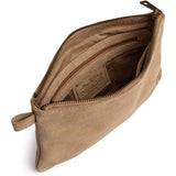 DEPECHE Bilbao suede clutch bag Clutch 011 Sand