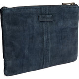 DEPECHE Bilbao suede clutch bag Clutch 031 Ocean