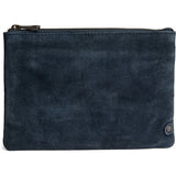 DEPECHE Bilbao suede clutch bag Clutch 031 Ocean