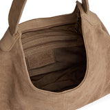 DEPECHE Bilbao suede shoulder bag Shoulderbag / Handbag 011 Sand