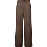 Depeche leather wear Boa HW Wide Leather Pants Pants 020 Taupe