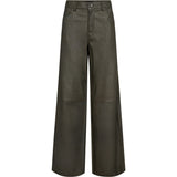 Depeche leather wear Boa HW Wide Leather Pants Pants 054 Khaki