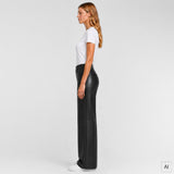 Depeche leather wear Boa HW Wide Leather Pants Pants 099 Black