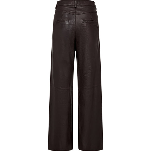 Depeche leather wear Boa leather pants - Wide leg (HW) Pants 008 Chocolate