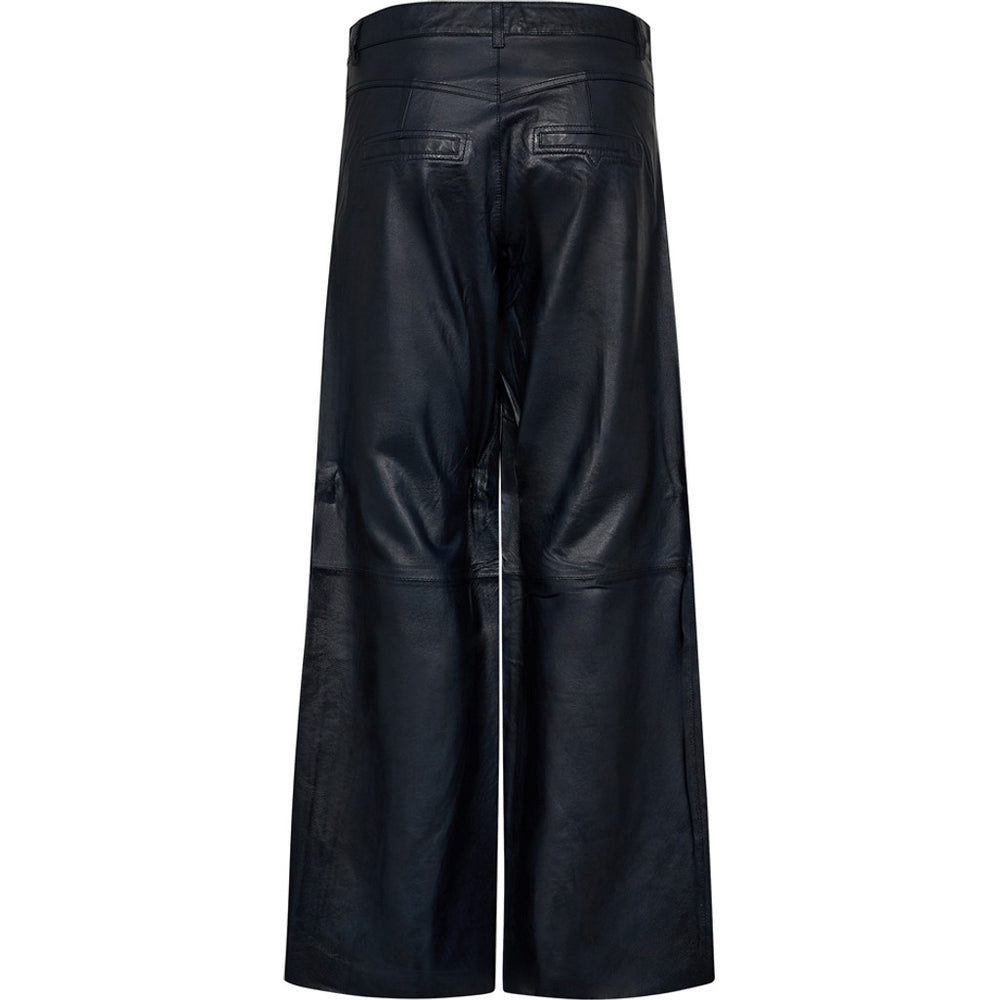 パンツ MUZE CIRCUIT WIDE LEATHER TROUSERS MUZE CIRCUIT WIDE LEATHER TROUSERS