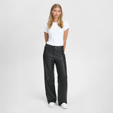 Depeche leather wear Boa leather pants - full length (HW) Pants 099 Black (Nero)