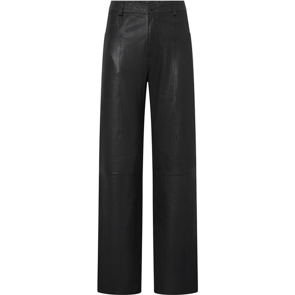 Depeche leather wear Boa leather pants - full length (HW) Pants 099 Black (Nero)