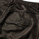 Depeche leather wear Boa skinny leg leather pants Pants 008 Chocolate