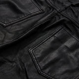 Depeche leather wear Boel barrel trousers in lamb leather Pants 099 Black (Nero)