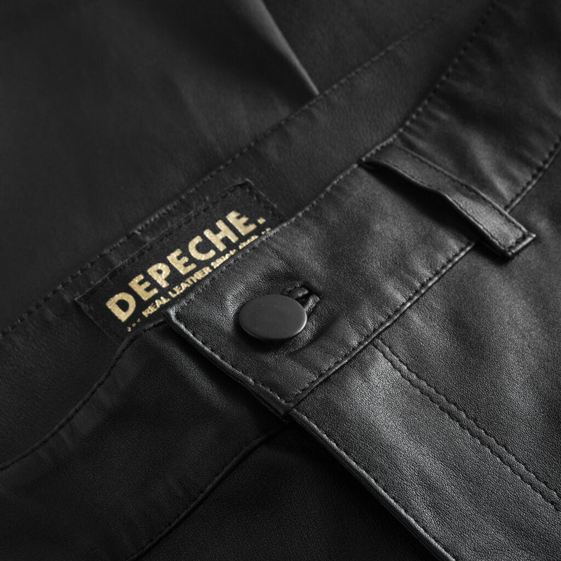 Depeche leather wear Bootcut Cleo leather pants in soft quality Pants 099 Black (Nero)