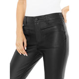Depeche leather wear Flare RW Cleo leather pants in soft quality Pants 099 Black (Nero)