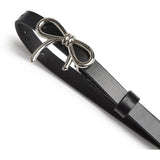 DEPECHE Bow Belt Belt 187 Black/Silver