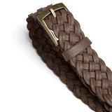 DEPECHE Braided Belt Belt 250 Dark Taupe