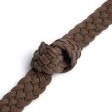 DEPECHE Braided Belt Belt 250 Dark Taupe
