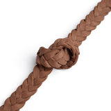 DEPECHE Braided belt Belt 014 Cognac