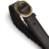 DEPECHE Braided belt Belt 033 Mocca