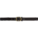 DEPECHE Braided belt Belt 033 Mocca