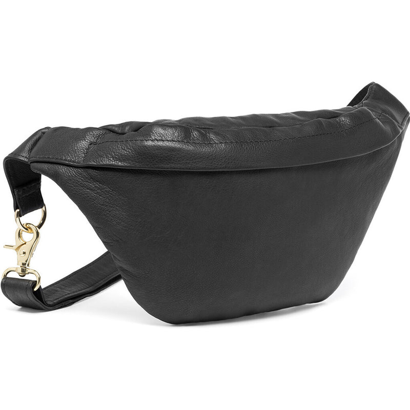 DEPECHE Bumbag in a buttery soft leather quality Bumbag 099 Black (Nero)